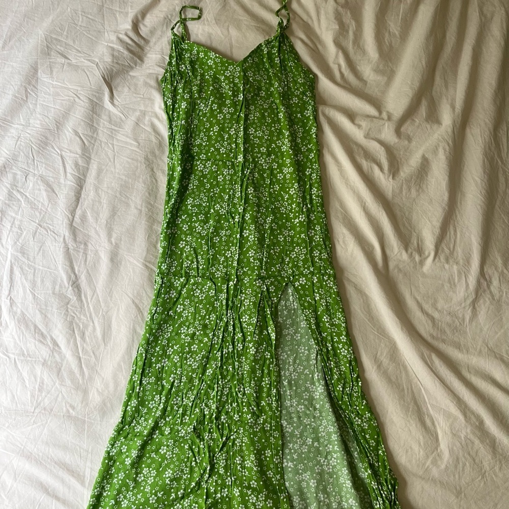 Reformation Crimini Dress in GREEN